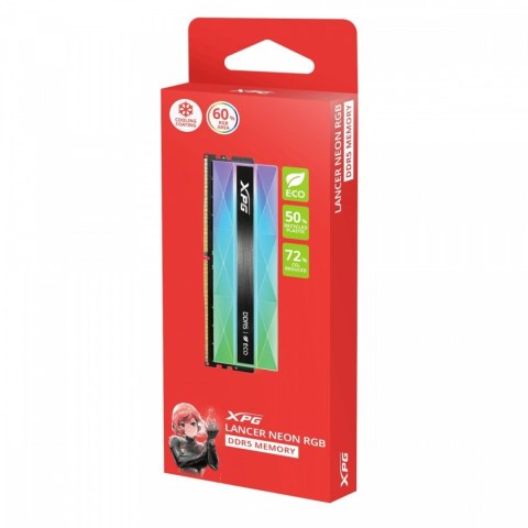 Pamięć Adata XPG Lancer NEON DDR5 6400 32GB 2x16 CL32 RGB ekologiczna