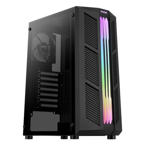 Obudowa AeroCool Prime RGB Mid Tower czarna z panelem szklanym