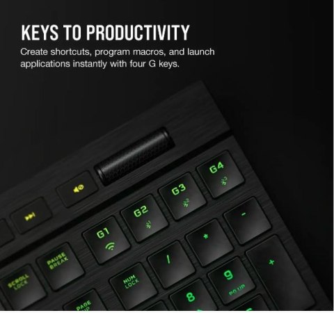 Klawiatura Corsair K100 RGB Air Wireless Ultra Thin Cherry MX bezprzewodowa