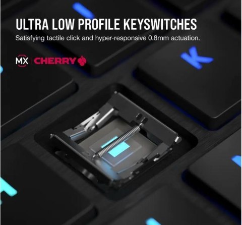Klawiatura Corsair K100 RGB Air Wireless Ultra Thin Cherry MX bezprzewodowa
