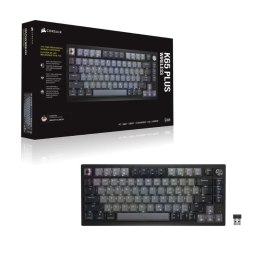 Klawiatura Corsair K65 Plus Wireless 75% RGB bezprzewodowa gamingowa z podświetleniem