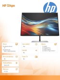 Monitor HP Inc. S7 Pro 724pn 24'' WUXGA ergonomiczny z 100 Hz