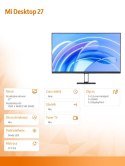 Monitor XIAOMI Mi Desktop 27 Full HD IPS super cienka ramka