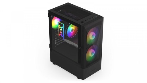 Obudowa Krux Vako RGB midi tower z wentylatorami i szkłem hartowanym