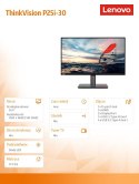 Monitor Lenovo ThinkVision P25i-30 24.5 FHD matowy IPS profesjonalny