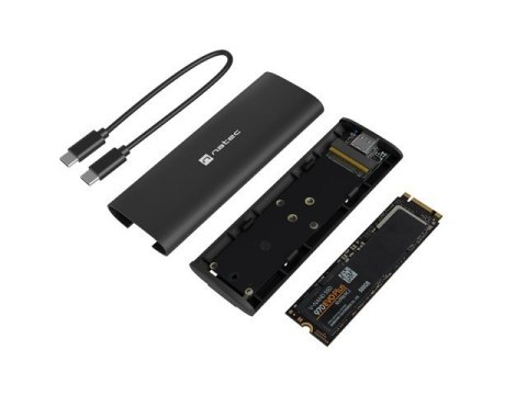 Obudowa SSD Natec Rhino M.2 NVMe USB-C 3.1 Gen 2 szybki transfer