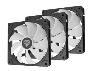 Wentylator Natec Genesis OXAL 120 ARGB 3 sztuki czarne chłodzenie
