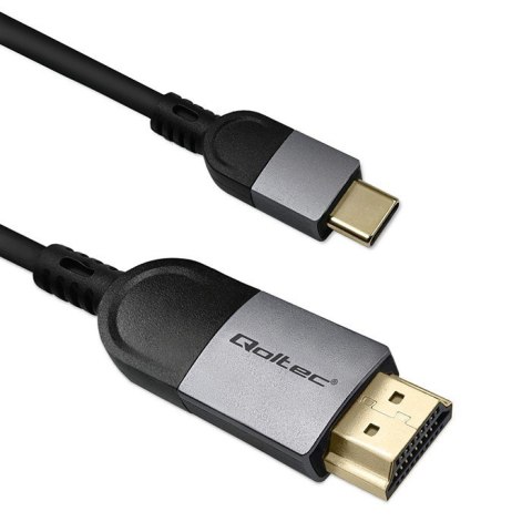Qoltec Kabel Adapter USB-C na HDMI 4K 2m 60Hz wysoka jakość obrazu