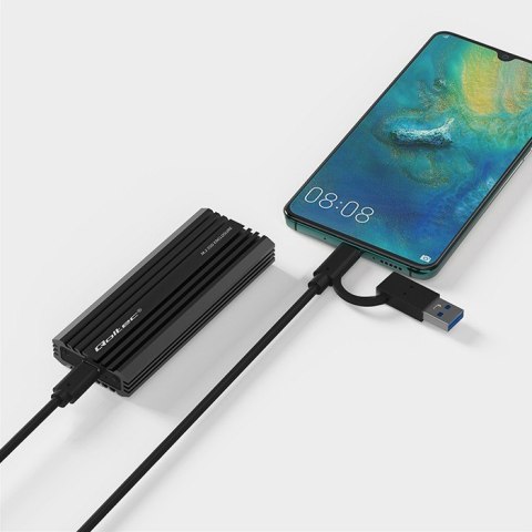Qoltec obudowa kieszeń NV2270 M.2 SSD USB-C 2TB szybki transfer