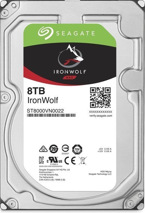 Dysk Seagate IronWolf 8TB 3,5 HDD 7200 obr z buforem 256MB