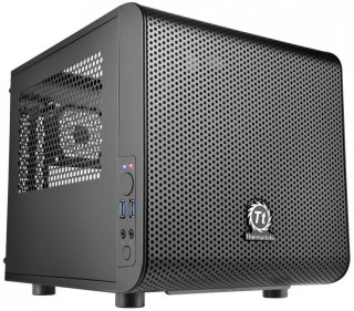 Obudowa Thermaltake Core V1 MiniITX czarna z oknem i wentylatorem 200mm