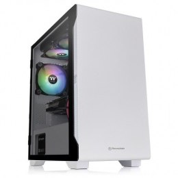 Thermaltake S100 Obudowa Micro Tower Szklana Biała z Wentylatorami