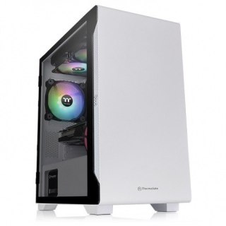 Thermaltake S100 Obudowa Micro Tower Szklana Biała z Wentylatorami