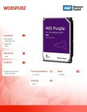 Dysk twardy Western Digital Purple 8TB 3,5 cala do systemów monitoringu