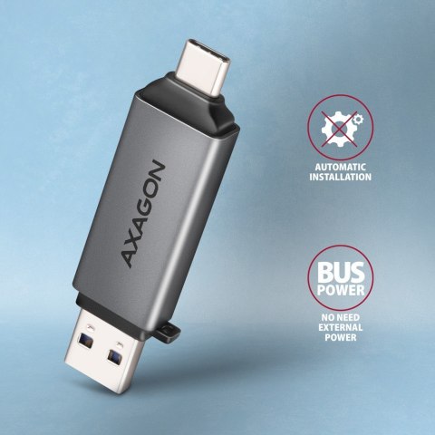 Czytnik kart AXAGON CRE-DAC USB 3.2 Type-C Type-A SD microSD