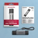 Czytnik kart AXAGON CRE-DAC USB 3.2 Type-C Type-A SD microSD