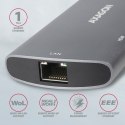 AXAGON HMC-6M2 wieloportowy hub USB-C 3.2 Gen 1 z HDMI i PD 100W