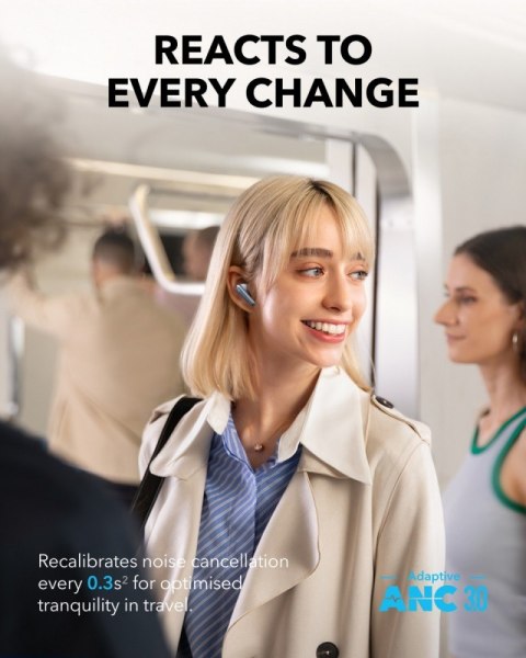 Słuchawki Anker Soundcore Liberty 4 PRO bezprzewodowe Bluetooth błyszczący błękit