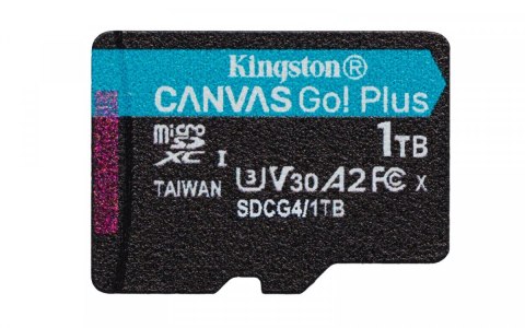 Karta microSD Kingston 1TB CanvasGo! Plus 200MB/s A2 V30 z adapterem