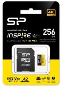 Karta pamięci microSDXC Silicon Power Inspire 256GB UHS-I U3 A2 V30 4K