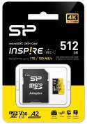 Silicon Power Karta pamięci microSDXC 512GB UHS-I U3 A2 V30 szybka 4K