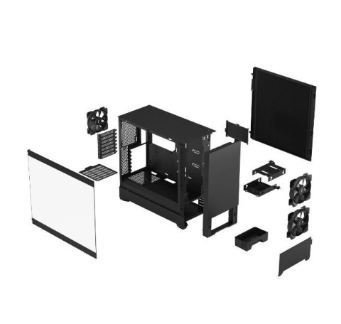 Obudowa Fractal Design Pop Silent Black TG Clear Tint cicha midi tower