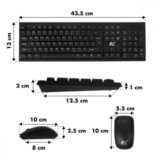 Maclean NanoRS RS580 bezprzewodowa mysz i klawiatura ergonomiczna