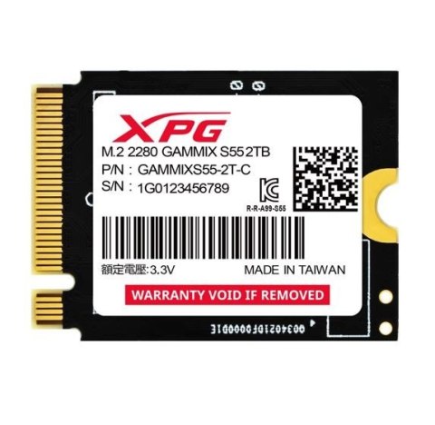 Dysk SSD Adata XPG GAMMIX S55 2TB M.2 2230 PCIe 4.0 5000MB/s