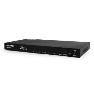 Gembird 8 portowy splitter HDMI czarny rozszerzający sygnał