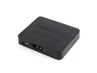 Gembird Splitter 2xHDMI 4K czarny wzmacniający sygnał do dwóch odbiorników