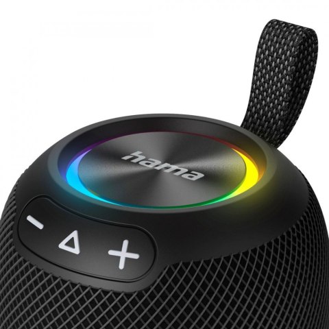 Hama Głośnik mobilny BT Bomb 3.0 Czarny 16W wodoodporny z LED