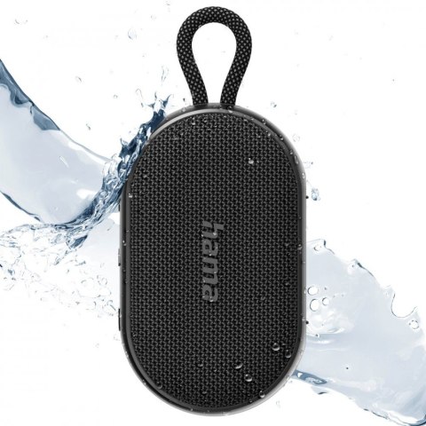 Głośnik Hama BT Buddy 3.0 czarny wodoodporny z dźwiękiem stereo