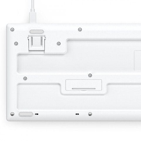 Klawiatura Hama CK-200 przewodowa Biała cicha z klawiszami multimedialnymi