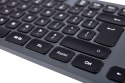 Hama Klawiatura CK-400 przewodowa cicha z LED czarno-szara