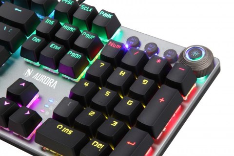 Klawiatura iBOX Aurora K-4 RGB mechaniczna gamingowa z podświetleniem