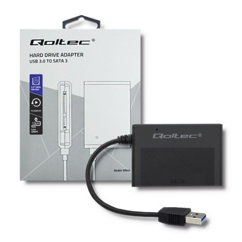 Adapter USB 3.0 Qoltec do HDD SSD 2.5'' SATA 3 nowoczesny lekki