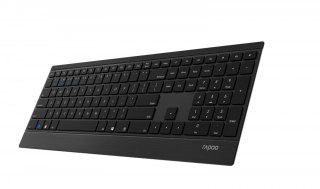 Klawiatura RAPOO E9500M bezprzewodowa Multi-Mode czarna ergonomiczna