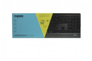 Klawiatura RAPOO E9500M bezprzewodowa Multi-Mode czarna ergonomiczna