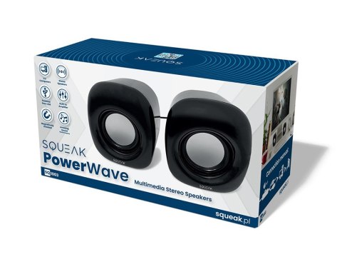 Głośniki komputerowe SQUEAK PowerWave SQ1003 stereofoniczne 8W USB