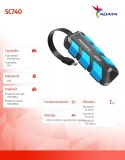 Dysk zewnętrzny SSD Adata SC740 2TB USB 3.2 szybki niebieski