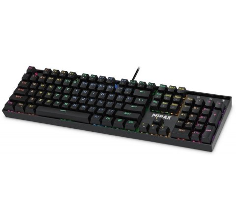 Klawiatura mechaniczna Defender Mirax GK-352 RGB czarna z OUTEMU Blue
