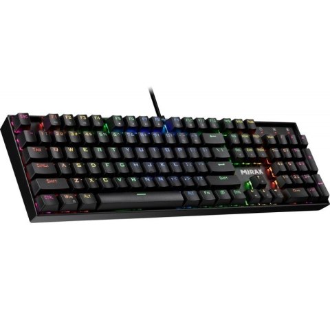 Klawiatura mechaniczna Defender Mirax GK-352 RGB czarna z OUTEMU Blue