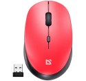 Mysz bezprzewodowa Defender AURIS MB-027 czerwona z cichym klikaniem