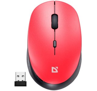 Mysz bezprzewodowa Defender AURIS MB-027 czerwona z cichym klikaniem