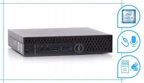 Dell Optiplex 3060 Tiny Intel Core i3 8GB DDR4 2000GB SSD Windows 11 Pro