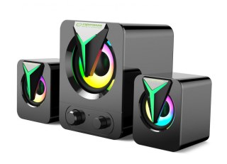 Głośniki Esperanza 2.1 USB Rainbow Soprano z LED RGB do komputera
