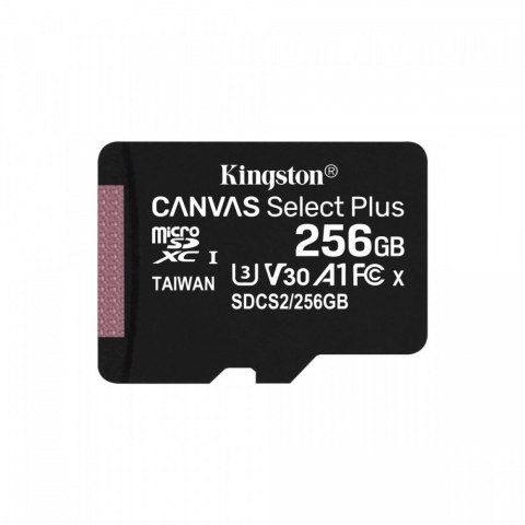 Kingston Karta pamięci microSD 256GB Canvas Select Plus 100MB/s