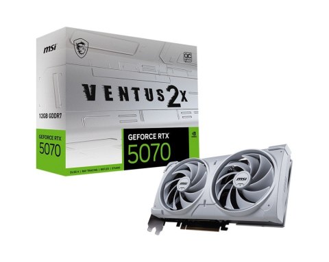Karta graficzna MSI GeForce RTX 5070 12GB VENTUS 2X OC wydajna GDDR7