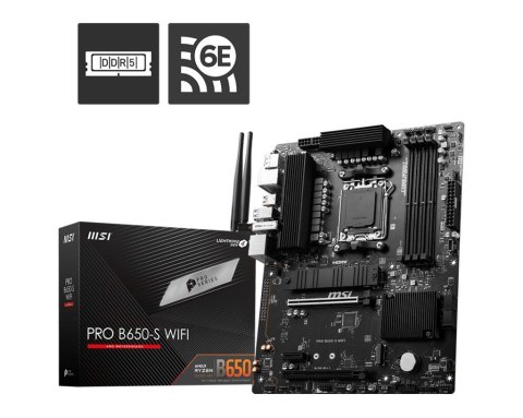 Płyta główna MSI PRO B650-S WIFI AM5 4DDR5 HDMI DP ATX zaawansowana