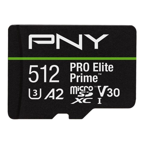 Karta pamięci PNY microSDXC Elite Prime 512GB szybka z adapterem SD